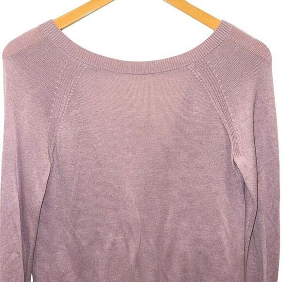 Lululemon Unity Drop Back Long Sleeve Sweater Cashmere Blend Dusty Rose‎ Size 6 - Picture 3 of 10